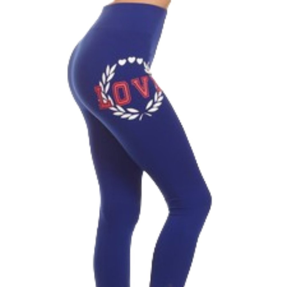 Capri Leggings - Blue